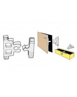 Nottolino a scatto in nylon bianco